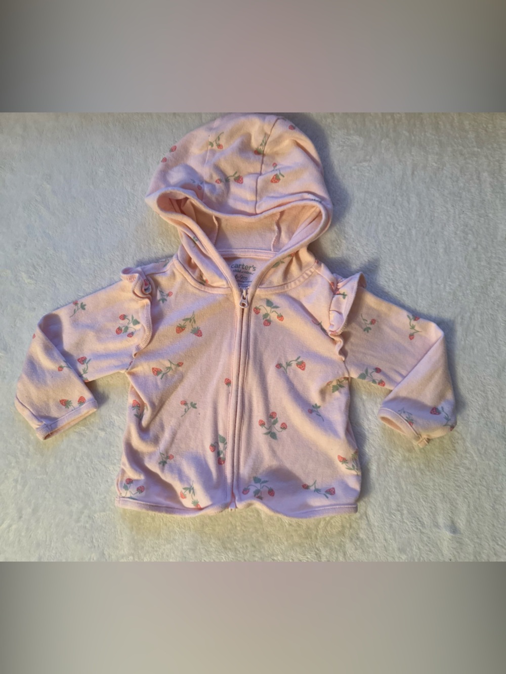 Carter's Pink Floral Zip Hoodie Jacket